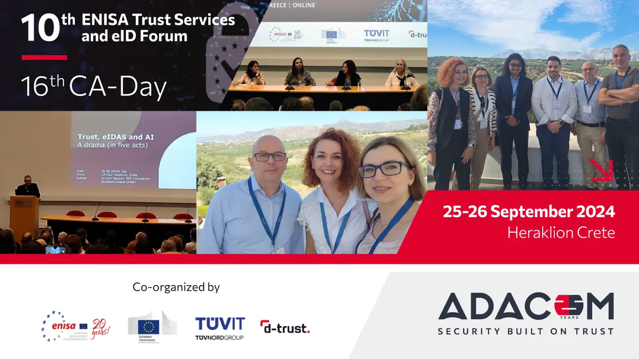 ADACOM at 10th ENISA Trust Services and eID Forum - 16th CA-Day main image