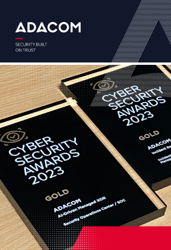 Double Gold Award for ADACOM at Cyber Security Awards 2023 image