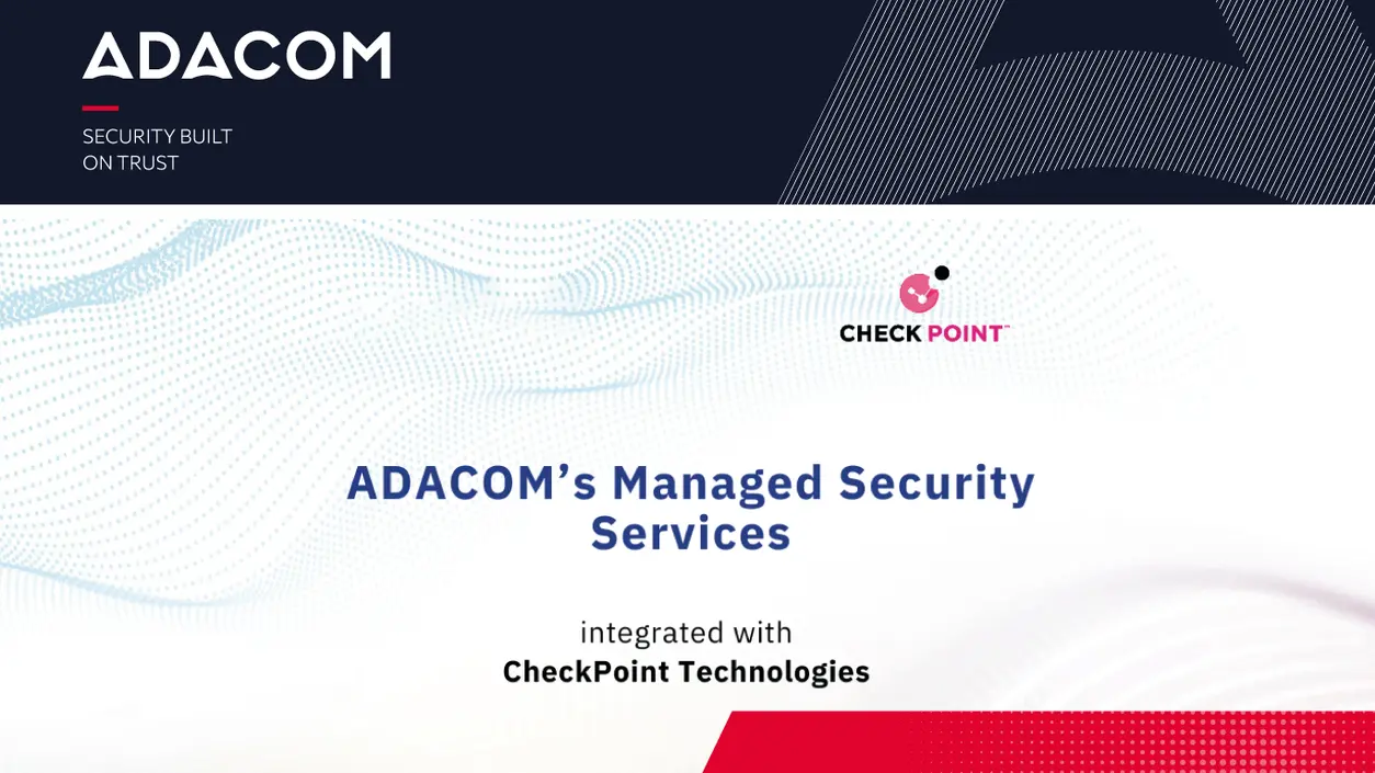 ADACOM’s Managed Security Services integrated with CheckPoint Technologies main image