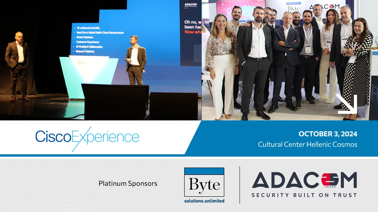 ADACOM and BYTE as Platinum Sponsors at Cisco Experience main image